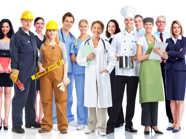 Différents domaines professionnels